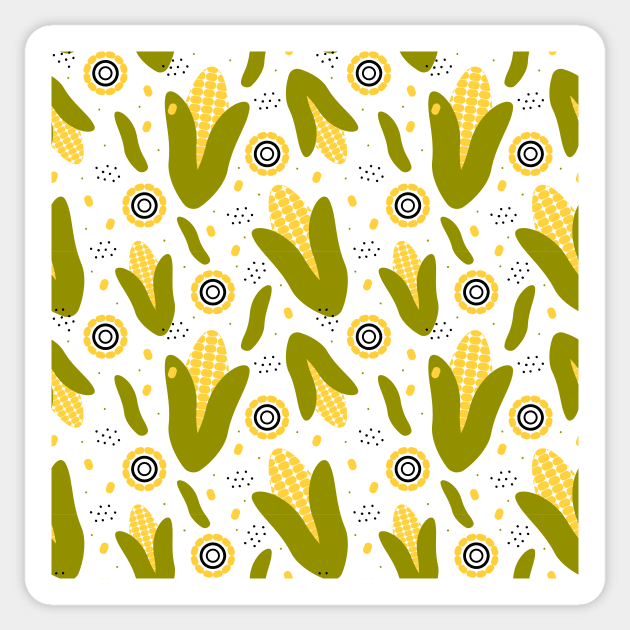 Corn love Sticker by Lozovytska